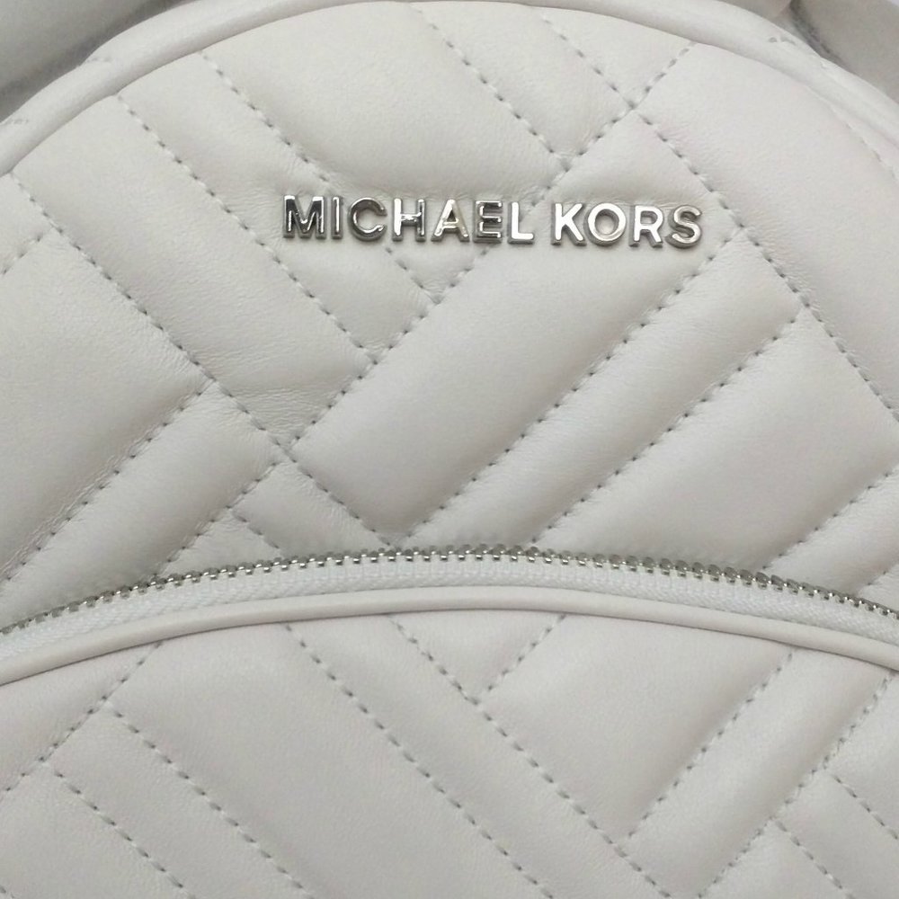 Michael Kors Abbey Medium Quilted Leather Backpack - Picture 6 of 8